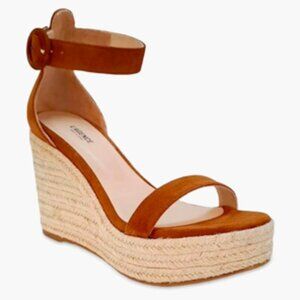 L’’AGENCE Suede Espadrille Wedge Sandal